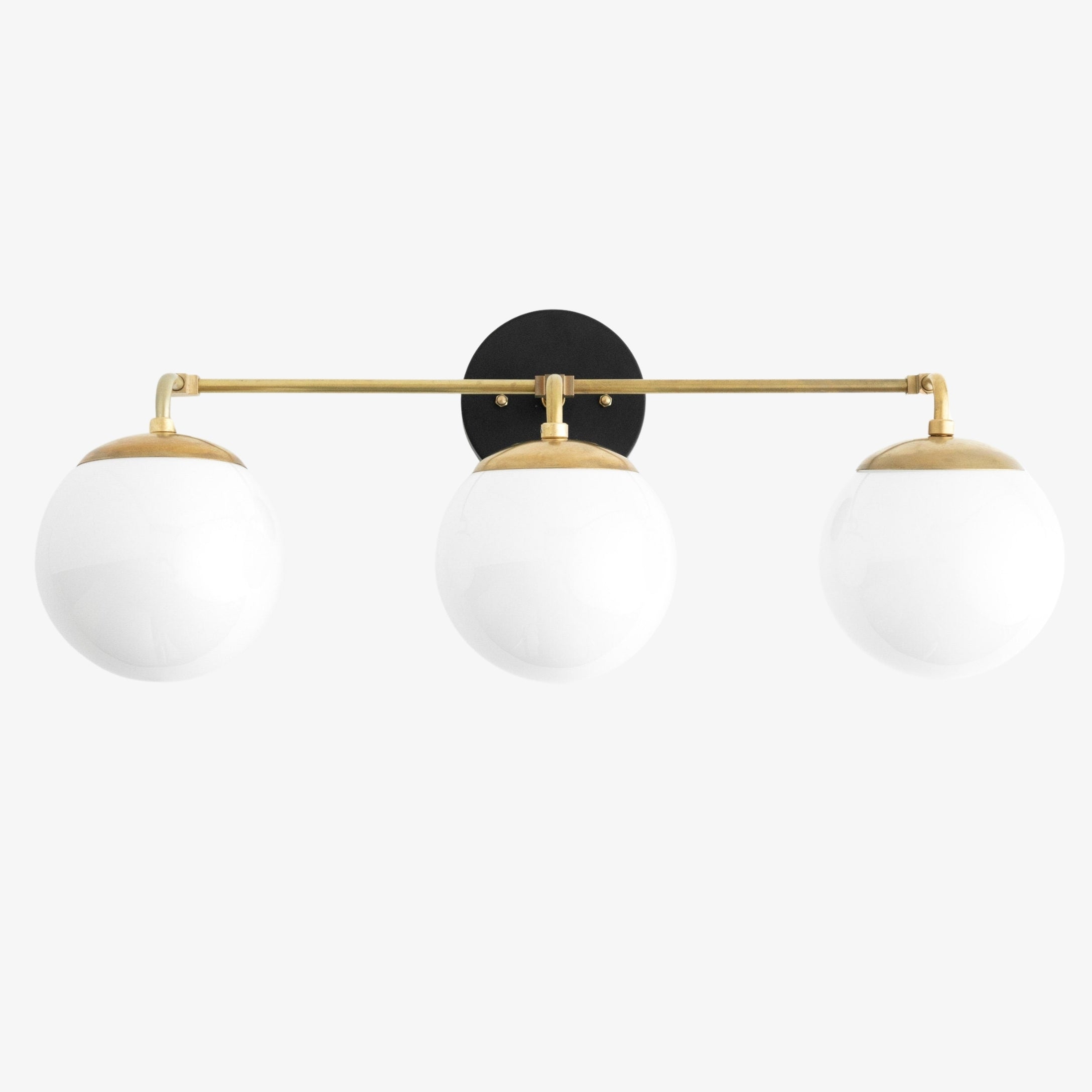 Pearl 2/3-Light Wall Sconce Milk Glass Hallway