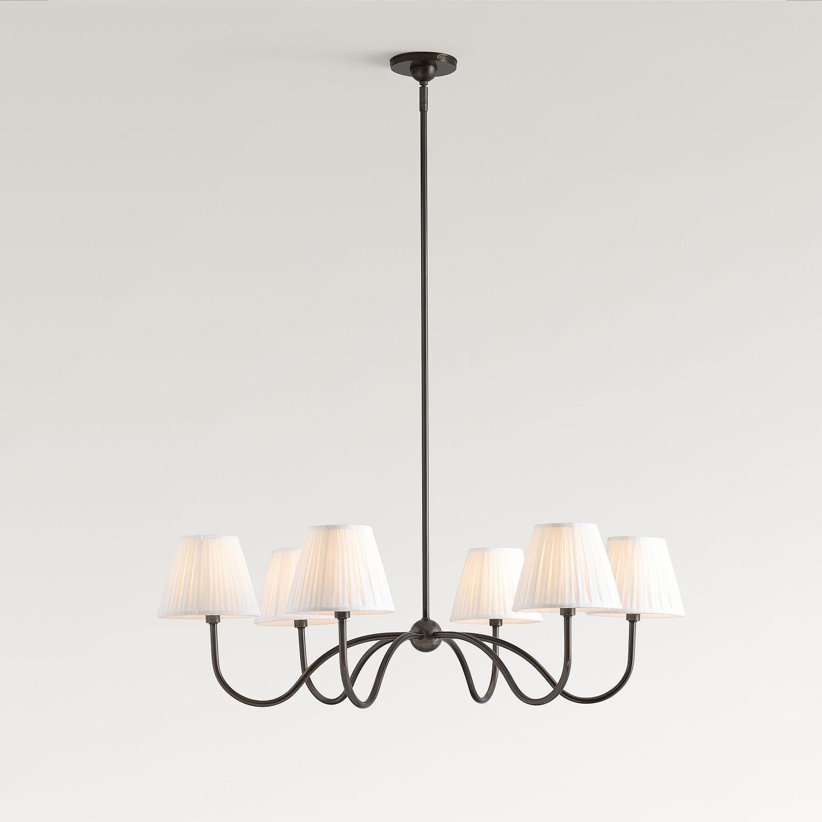 Grace Multi-Head Fabric Chandelier