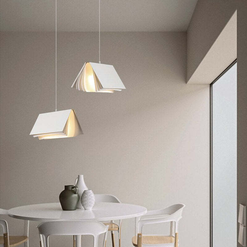 Arisha Artistic Book Shape Fabric Pendant Light
