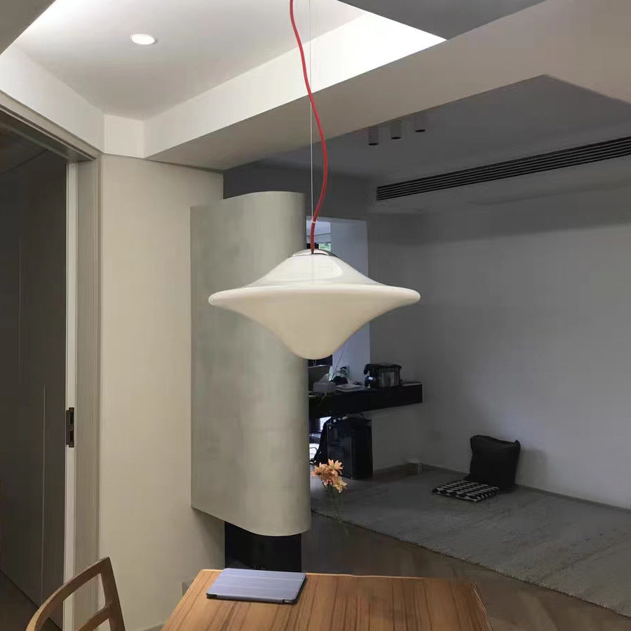 Valentina Modern UFO Metal Glass LED Pendant Light Study Bedroom - Letslighting