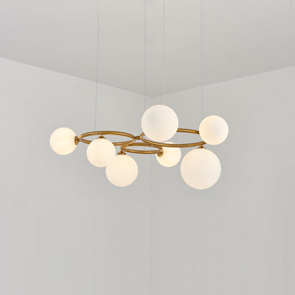 Valentina Modern Designe Wave Metal Glass Pendant Light