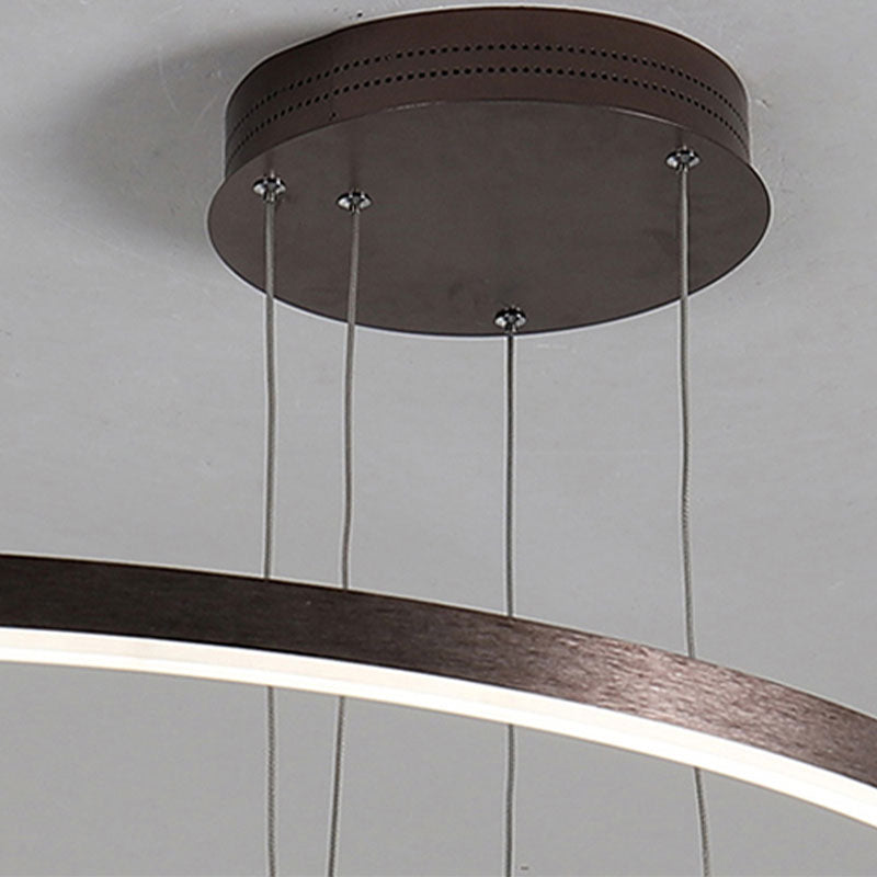 Arisha Modern Pendant Light Tir-Circle Metal