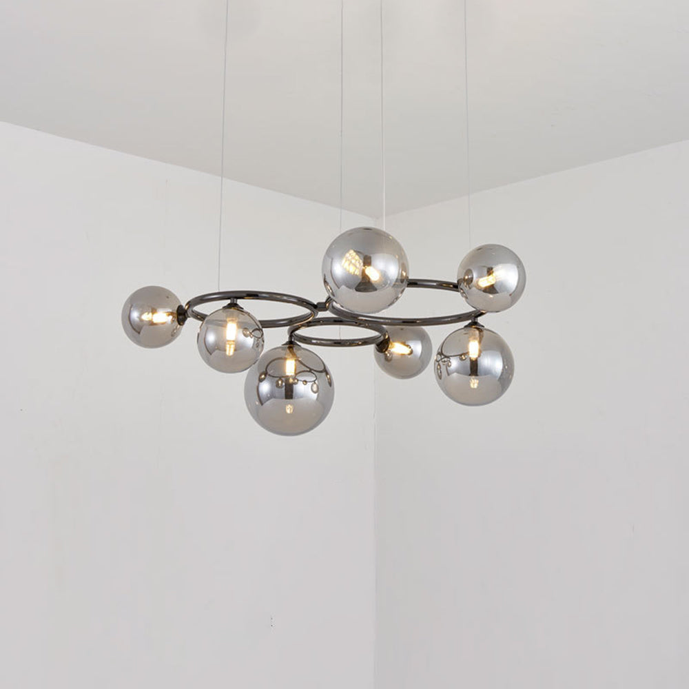 Valentina Modern Designe Wave Metal Glass Pendant Light
