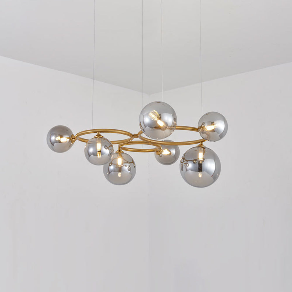 Valentina Modern Designe Wave Metal Glass Pendant Light