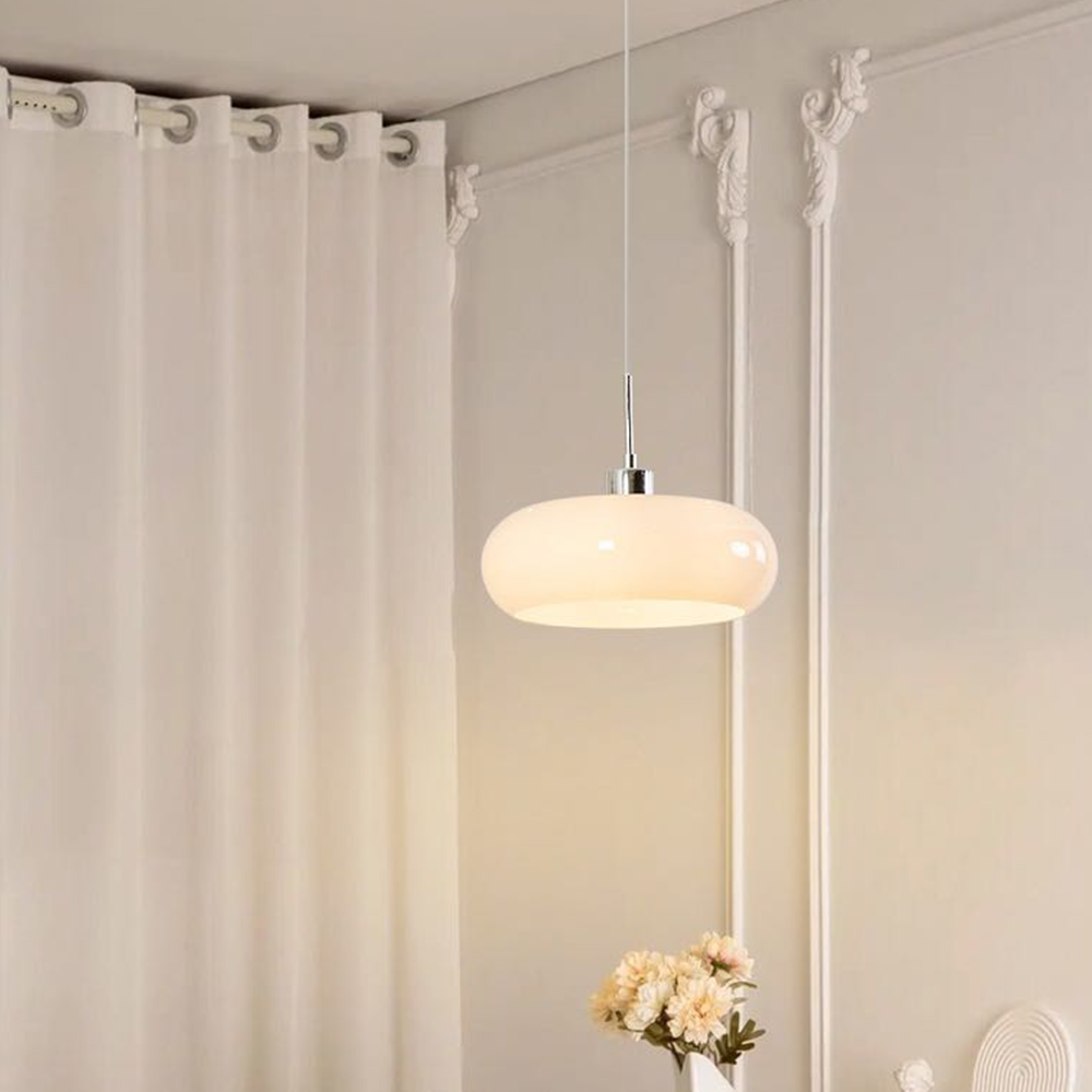Valentina Bread Shape Glass Pendant Light Retro