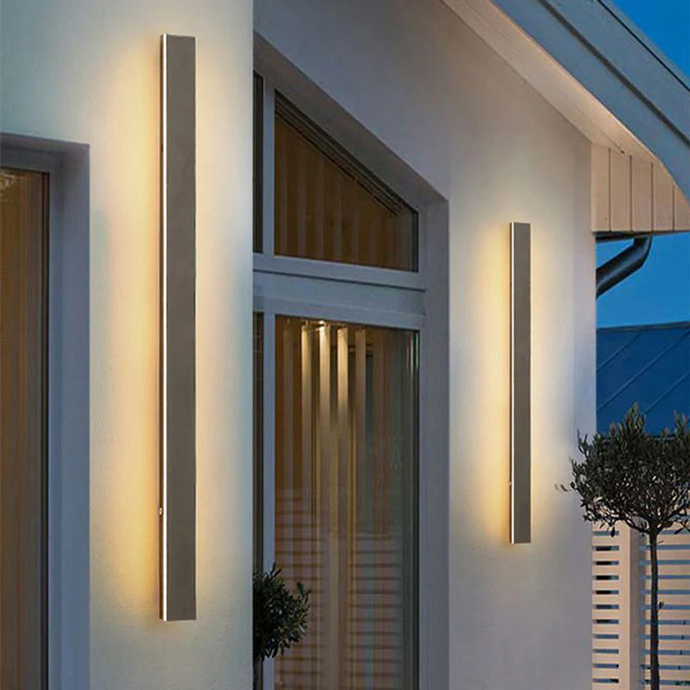 Arisha Sleek Minimalist Rimless Linear Outdoor Wall Light - Letslighting