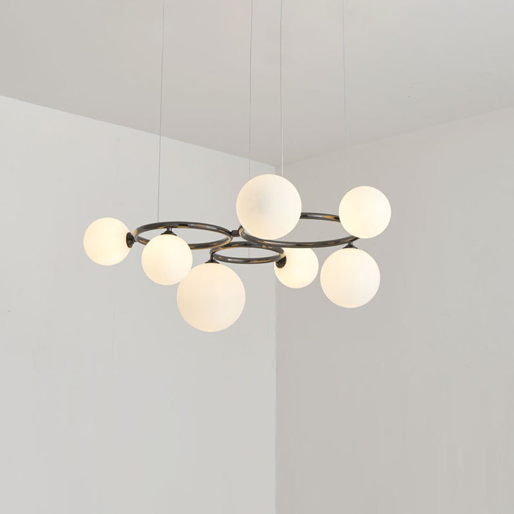Valentina Modern Designe Wave Metal Glass Pendant Light