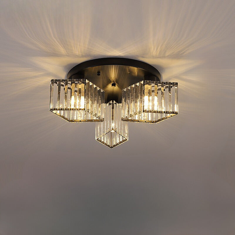 Kristy Modern Ceiling Light Crystal Living Room - Letslighting
