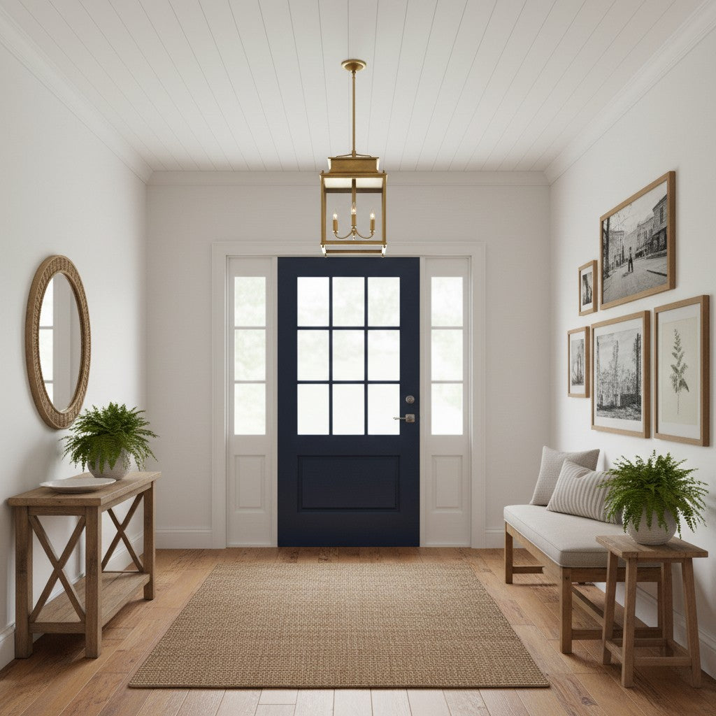 Guard Outdoor Brass Metal Pendant Light