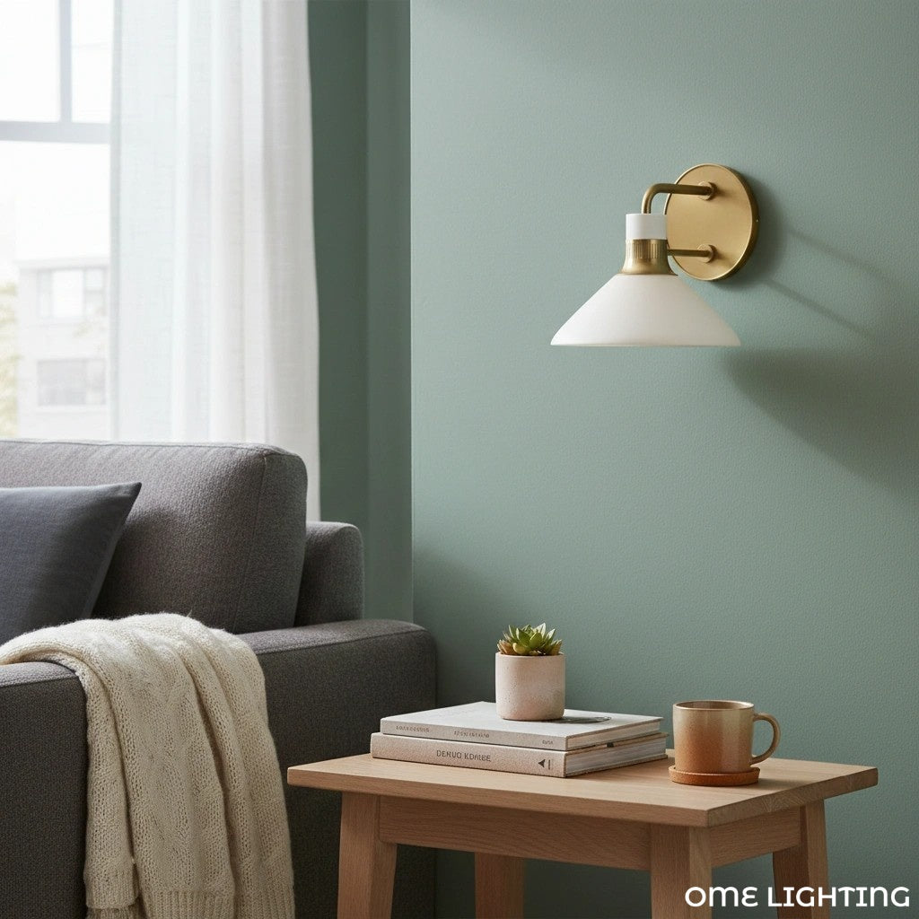Tallow Wall Lights for Living Room Porcelain Sconce