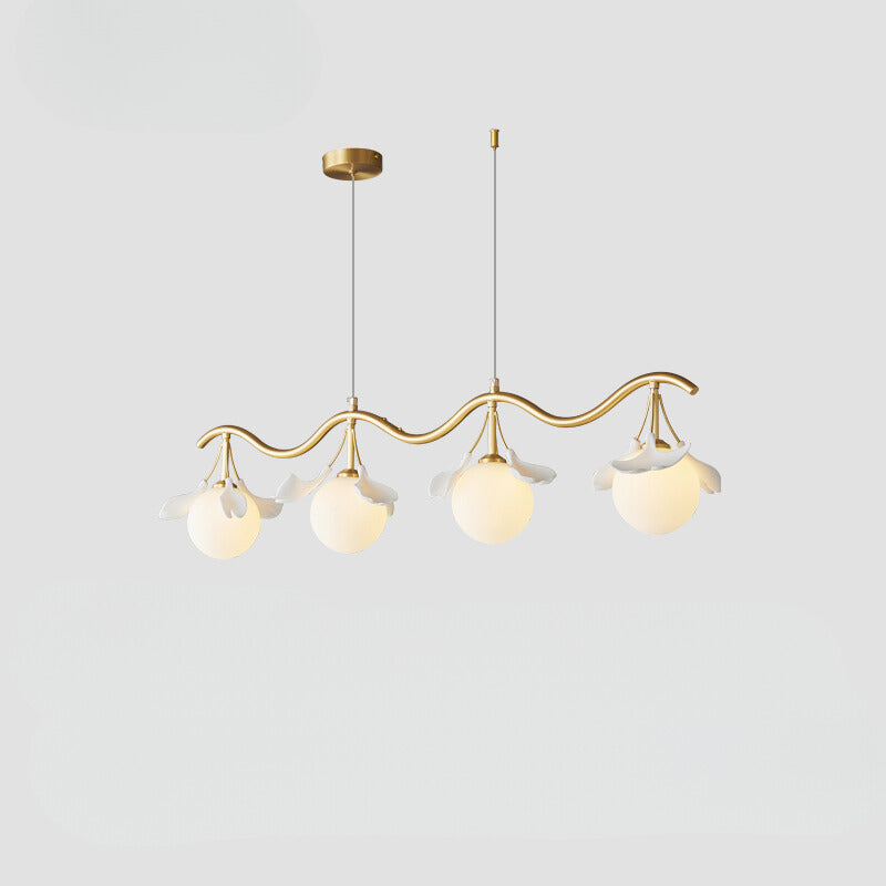 Olivia Luxury Minimalist Chandelier Creative Leaf Glass Living Room - Letslighting