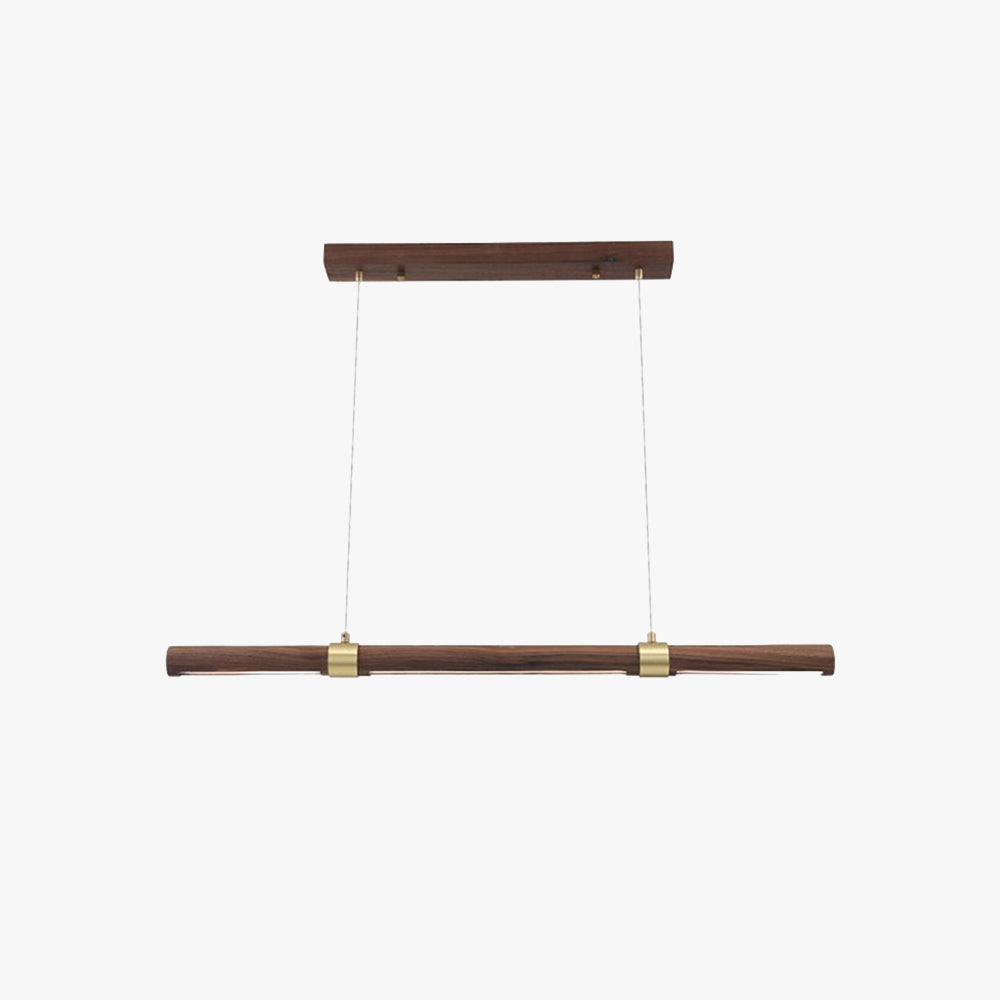 Muto Modern Minimalist Pendant Light, Metal Water Transfer Wood