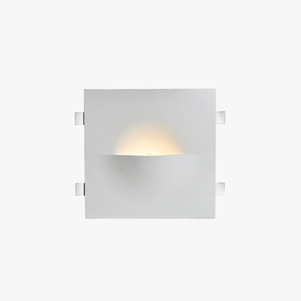 Aria Modern Recessed Metal Plaster LED Wall Lamp - Letslighting