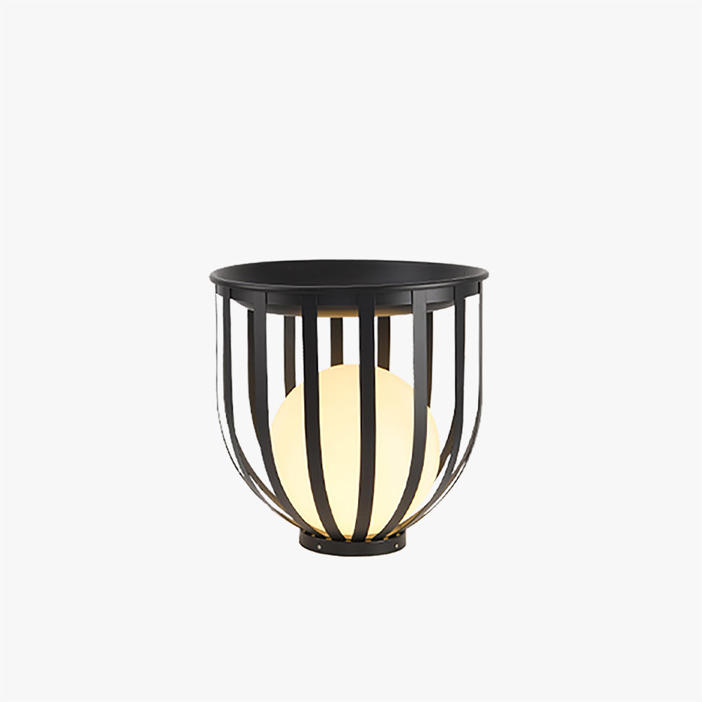 Orr Modern Globe Solar Rechargeable Outdoor Floor Lamp