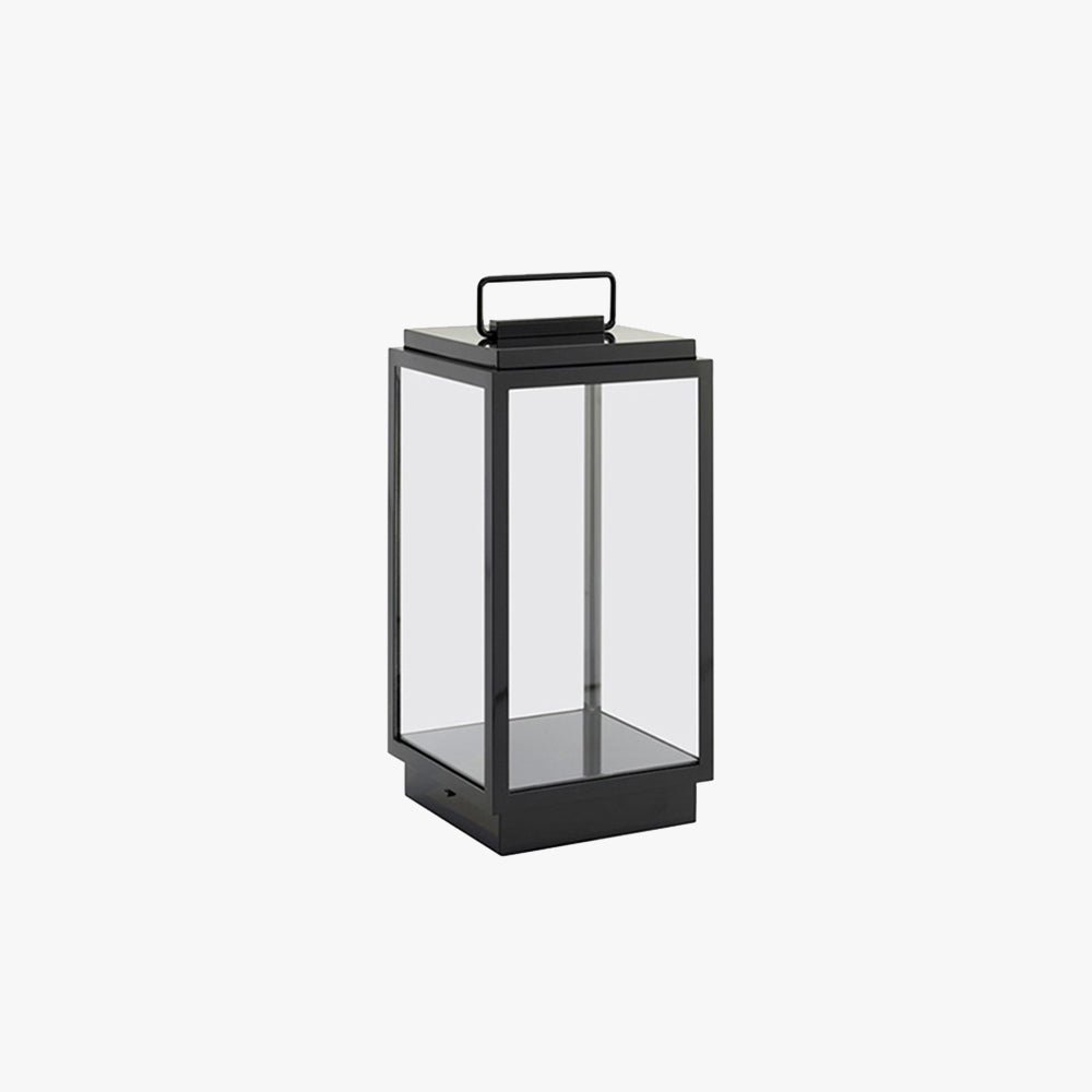 Ray Minimalist Cuboid Outdoor Floor Lamp Hardwired