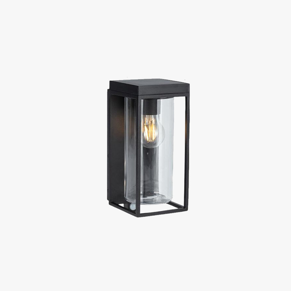 Ray Modern Rectangular Solar Waterproof Glass Outdoor Wall Lamp - Letslighting