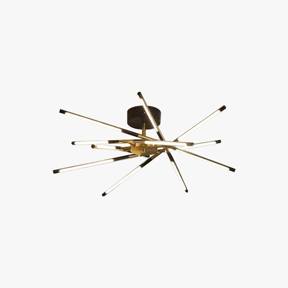 Arisha Modern Linear Metal Acrylic Ceiling Light