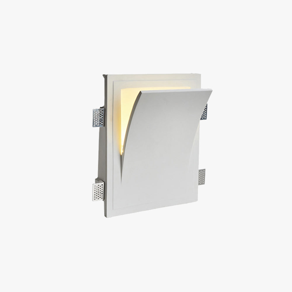 Aria Modern Recessed Metal Plaster LED Wall Lamp - Letslighting