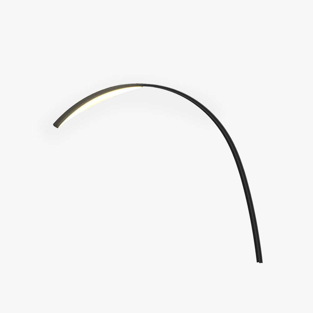 Ray Minimalist Arc Acrylic Metal Ground Lamp Pool