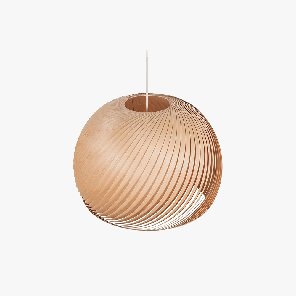 Muto Semi Pendant Light Brown / Wood - Letslighting