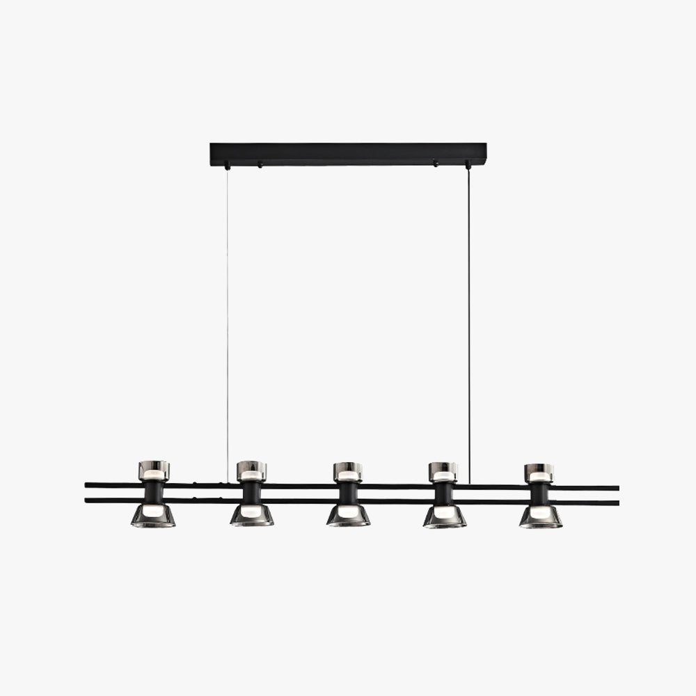 Arisha Modern Linear Linear Metal Pendant Lamp Golden