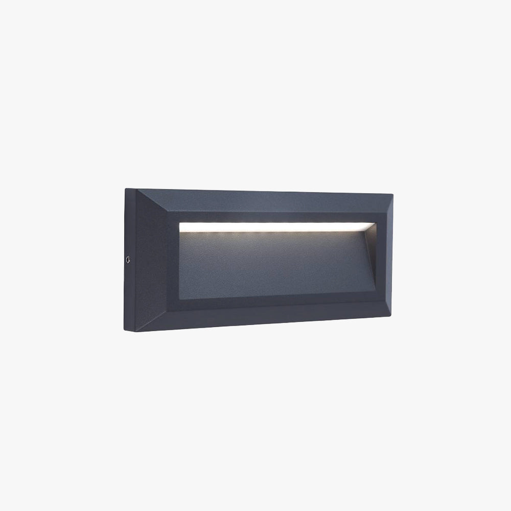 Ray Modern Metal Rectangular Waterproof Outdoor Deck Step Light
