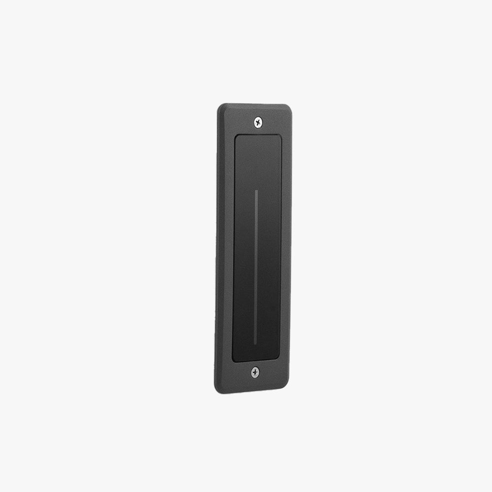 Ray Modern Metal Rectangular Outdoor Deck/Step Light, Gray