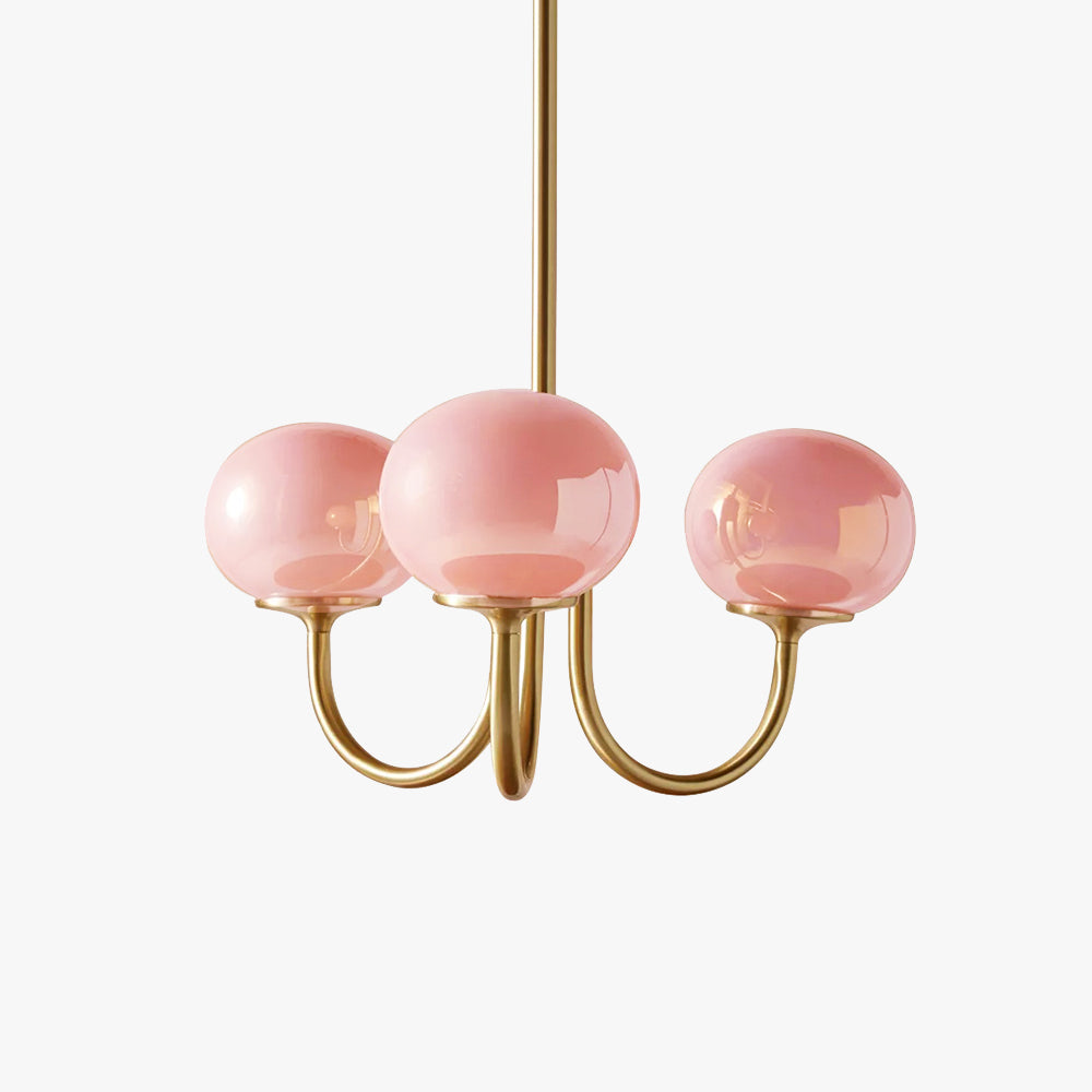 Aria Retro Art Deco Globe Chandelier