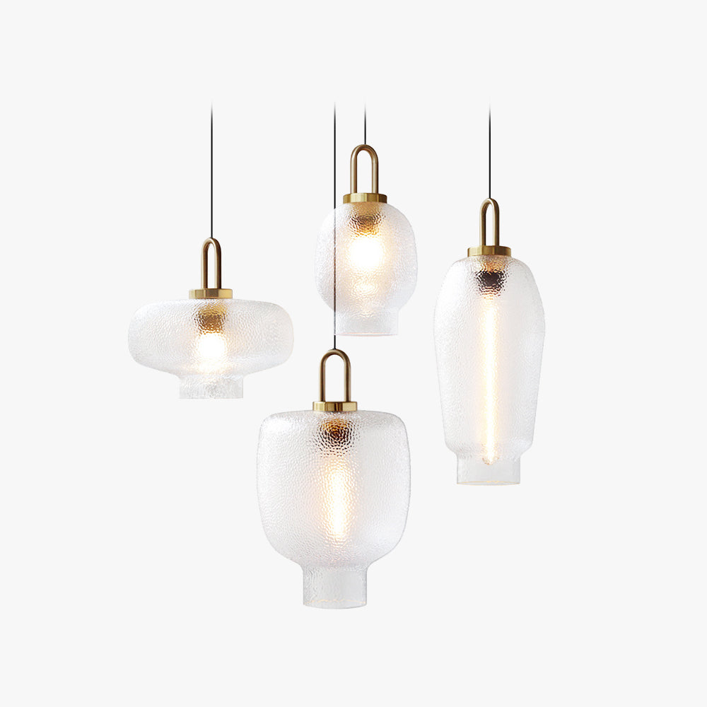 Valentina Minimalist Blown Frosted Glass Pendant Light