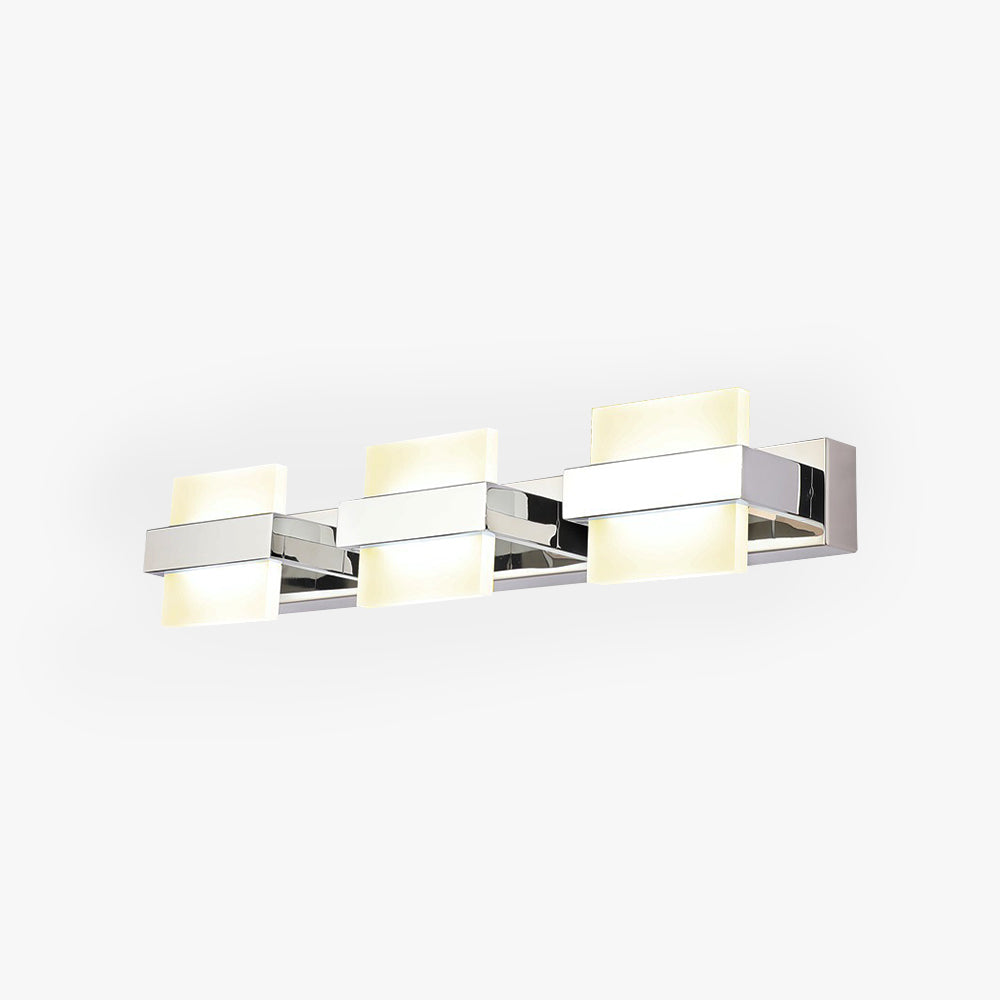 Arisha Modern Square Metal Acrylic Wall Lamp Bathroom
