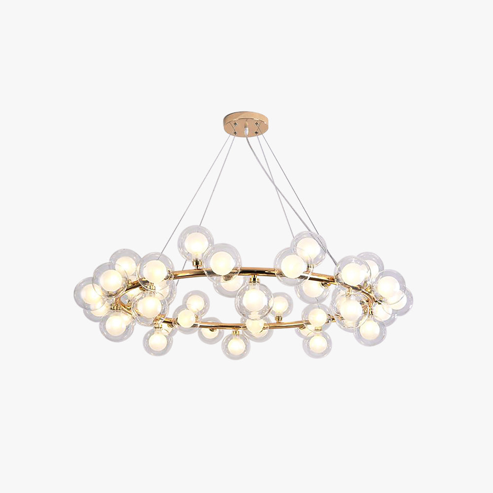 Valentina Modern Bubble Pendant Light Metal & Glass