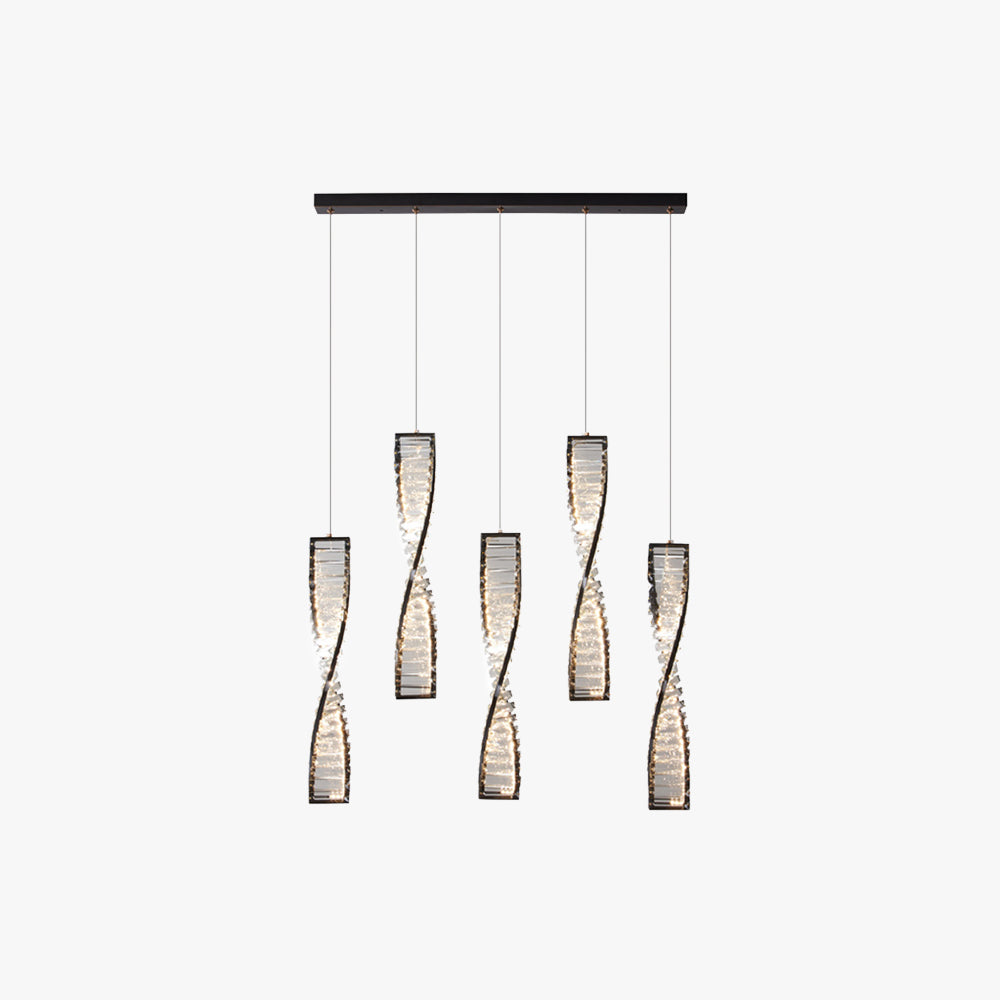 Kristy Modern Spiral Strip Pendant Light - Letslighting