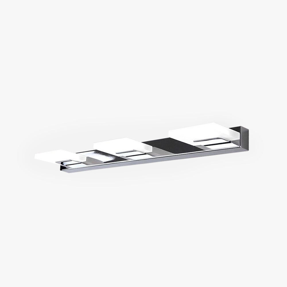 Arisha Modern Square Mirror Front Vanity Metal Wall Lamp