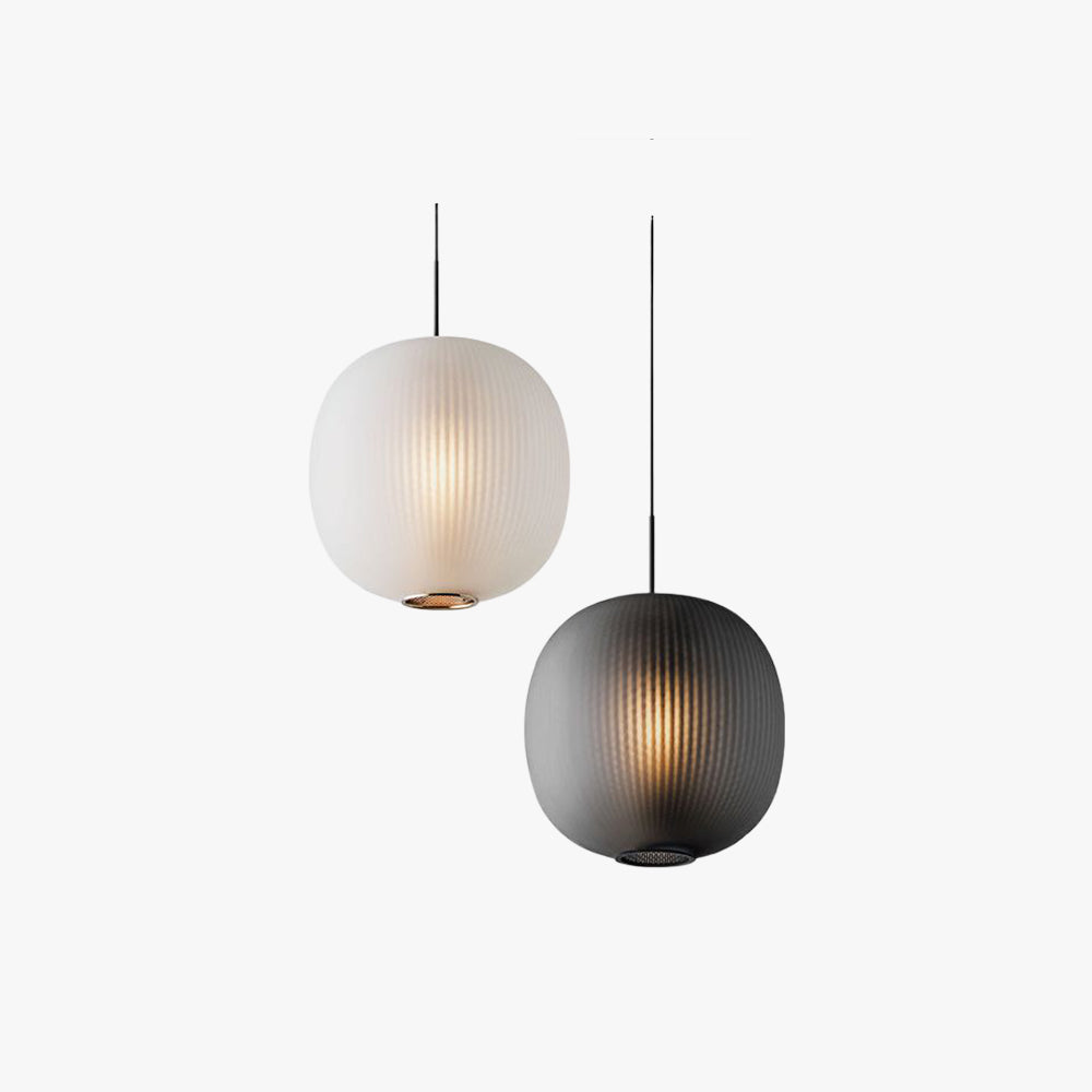 Valentina Frosted Glass Cylinder Pendant Light Sandy Metal Glass