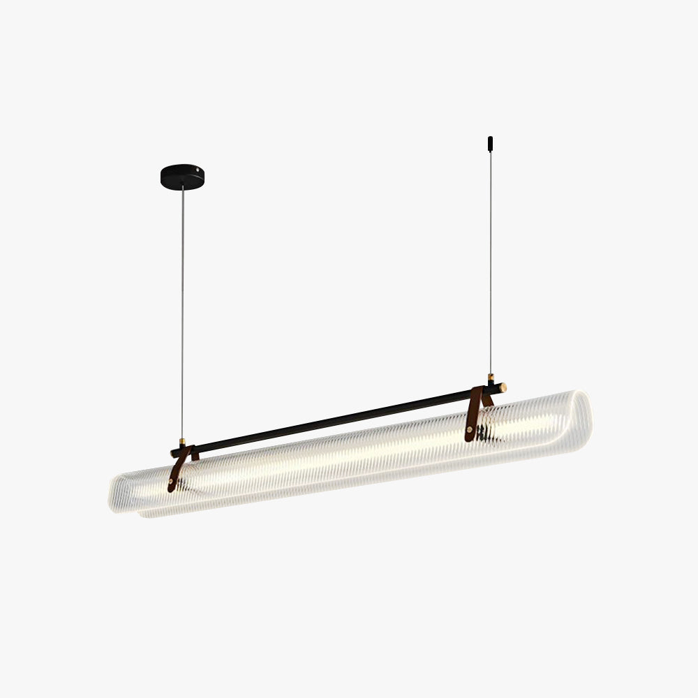 Arisha Pendant Light Linear Modern Acrylic Metal Study
