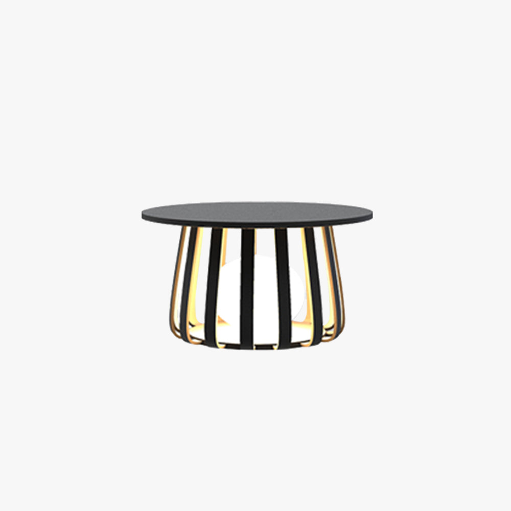Ray Table Metal Outdoor Solar Floor Lamp Hardwired Solar