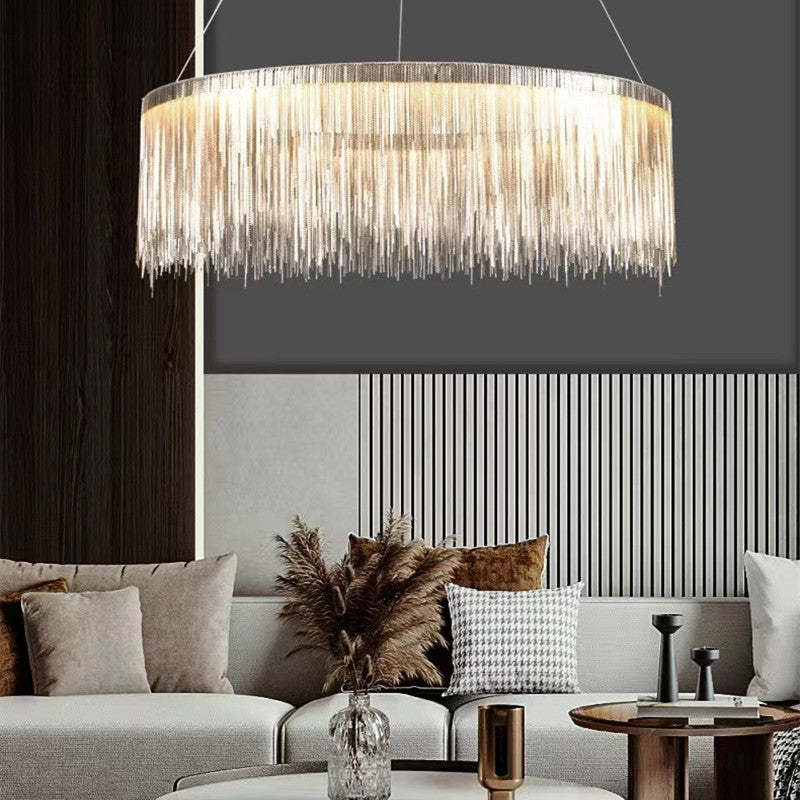 Arisha Tassel Chain Art Deco Pendant Light Living Room Hall - Letslighting