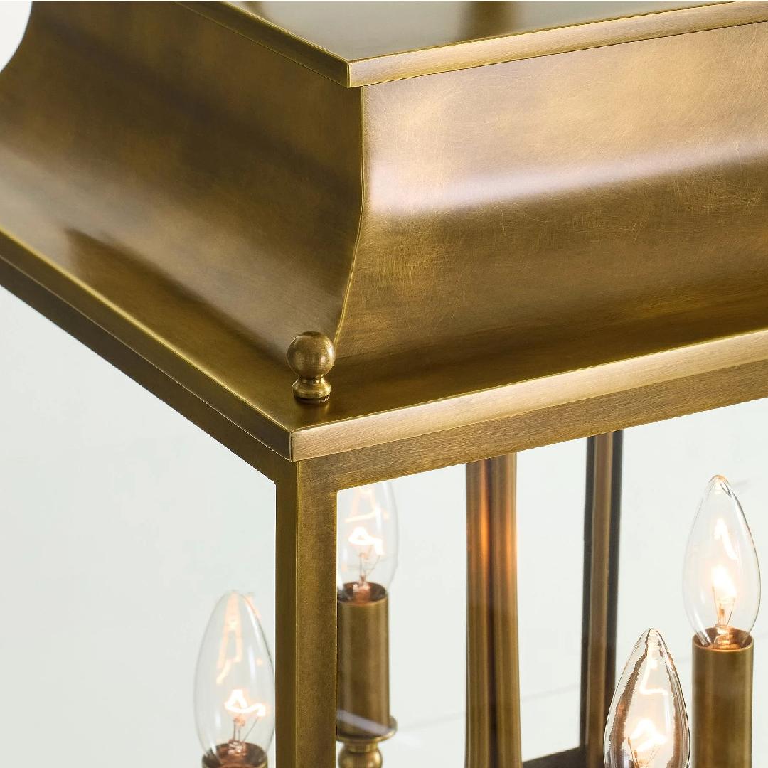 Guard Outdoor Brass Metal Pendant Light