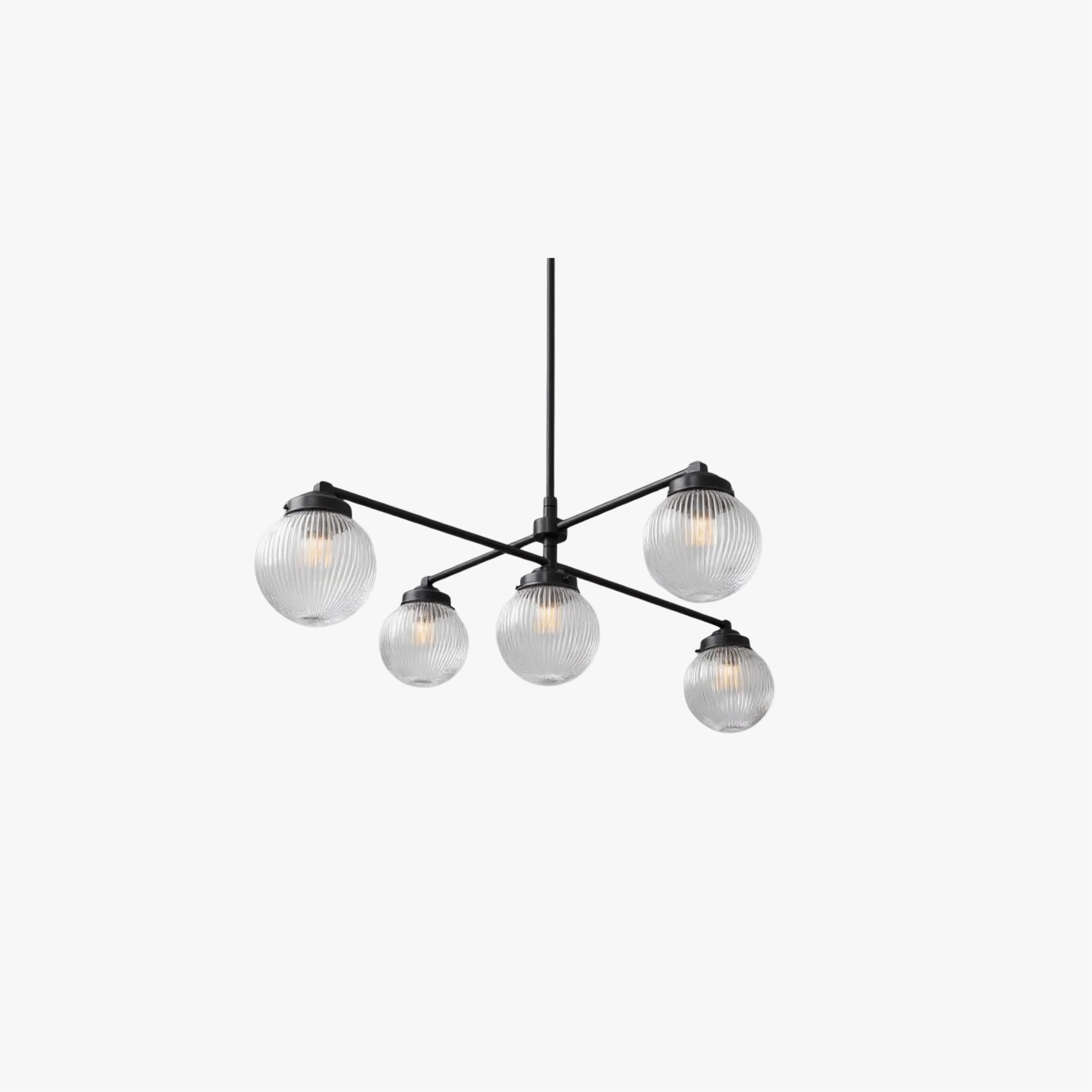 Pearl Multi-Light Brass Chandelier