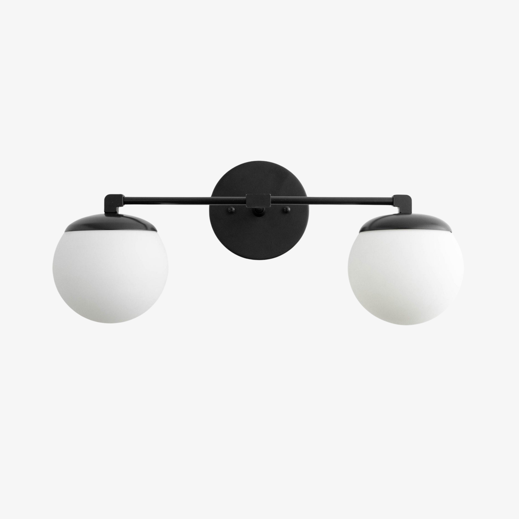 Pearl Milk Glass Brass Wall Sconce Bathroom