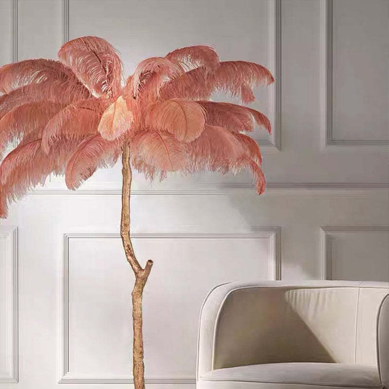 O'Moore Nordic Luxury Unique Ostrich Feather Floor Lamp/Table Lamp - Letslighting