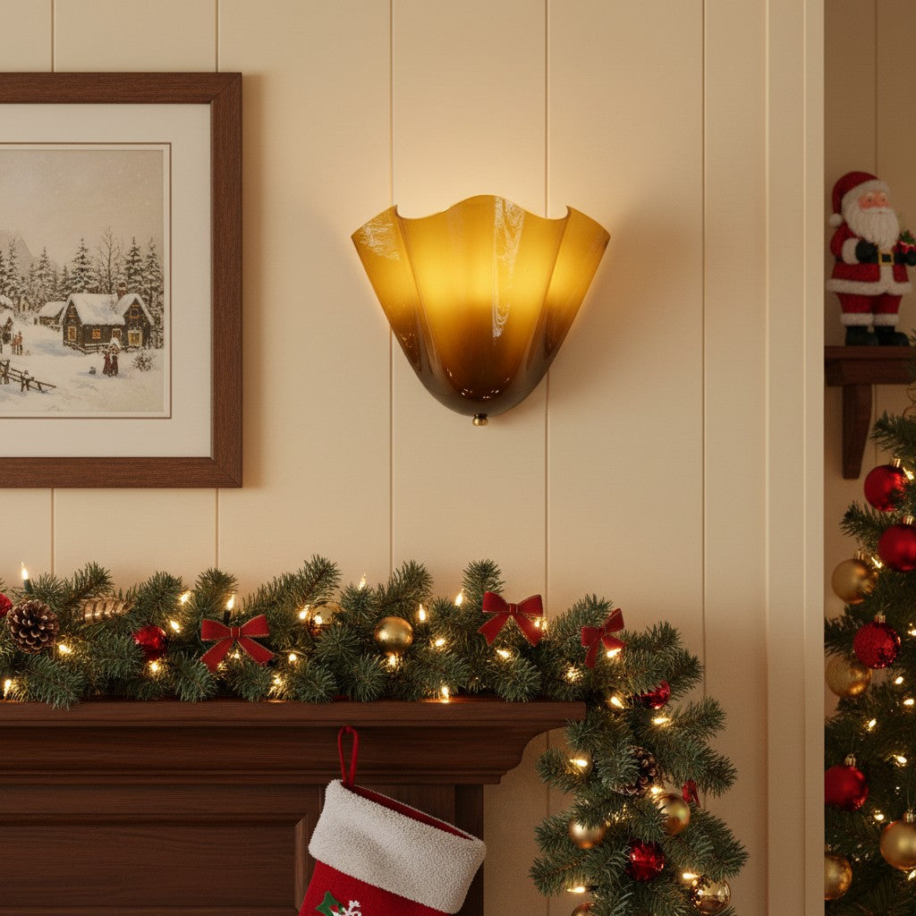 Musa Wall Lamp Artistic Hand-Blown Glass Light Hallway