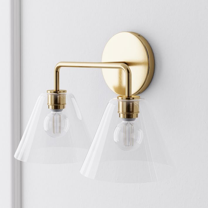 Cone Wall Sconce Milk Glass Living Room