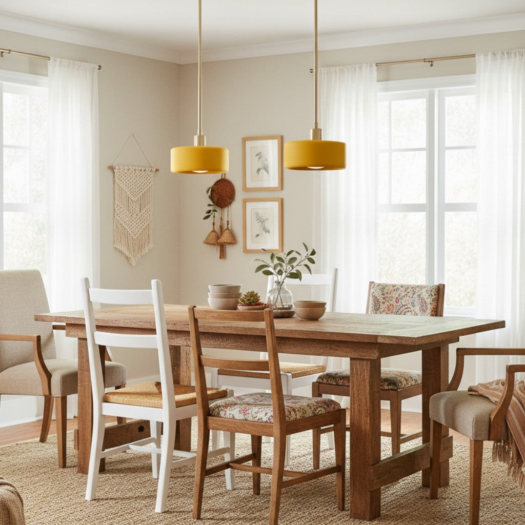 Kiln Single Pendant Lights for Kitchen Porcelain