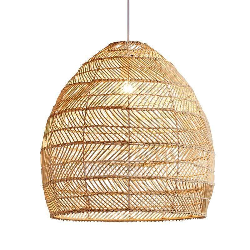 Ritta Rattan Bamboo Lampshade Hand Knitted Pendant Light