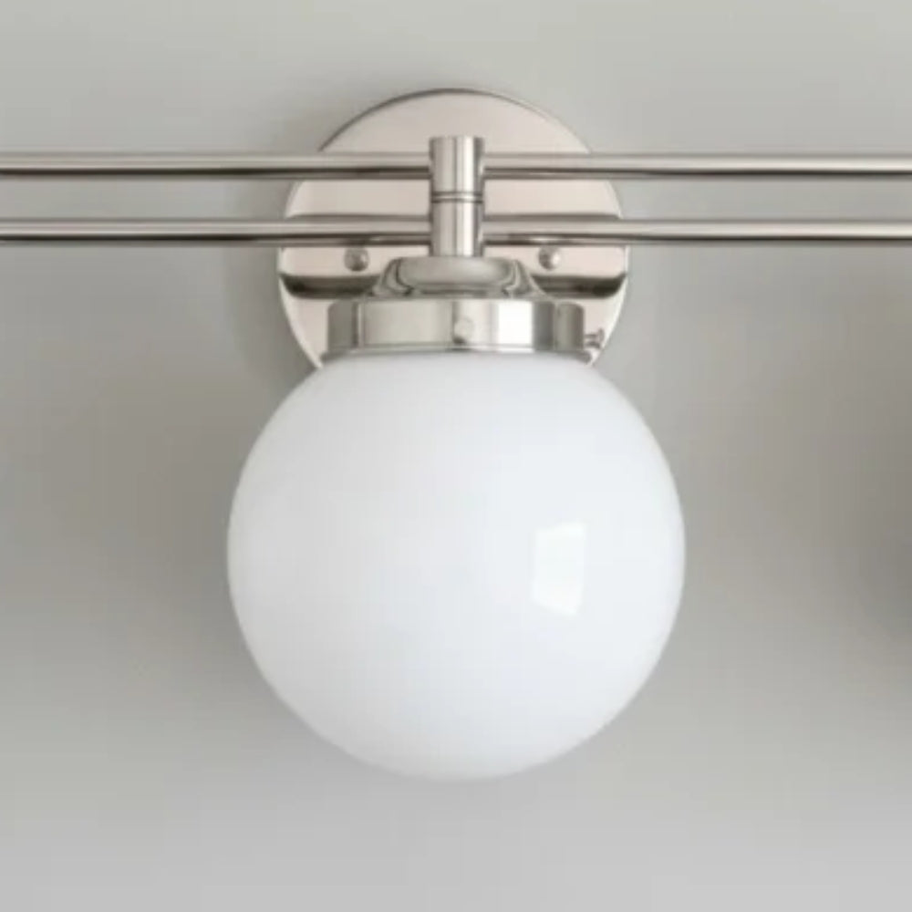 Pearl Wall Sconce Milk Glass Antique Brass for Bedroom