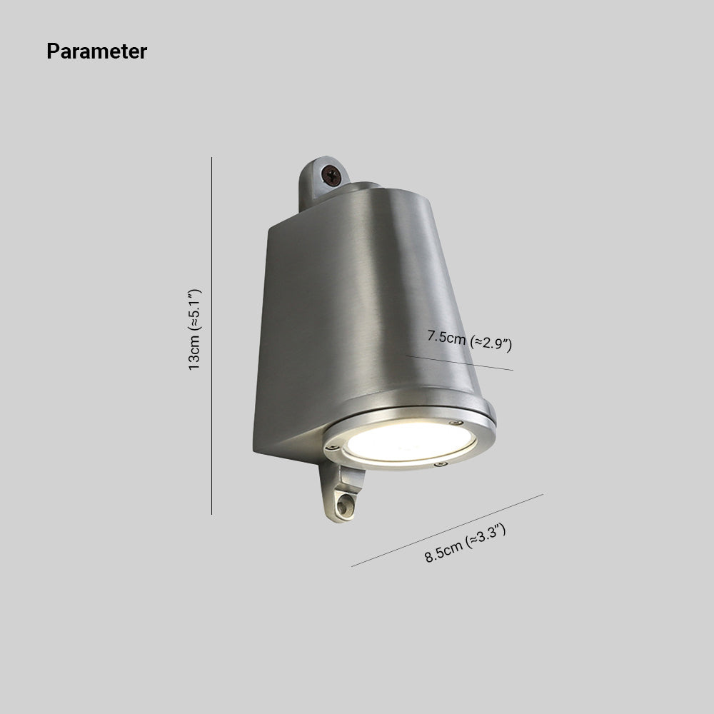 Ray Industrial Metal Bell Shaped Indoor Wall Lamp