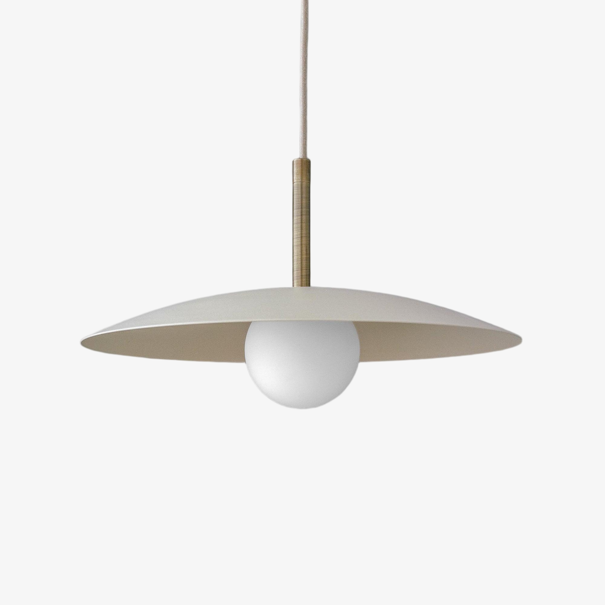 Disc Pendant Light Brass