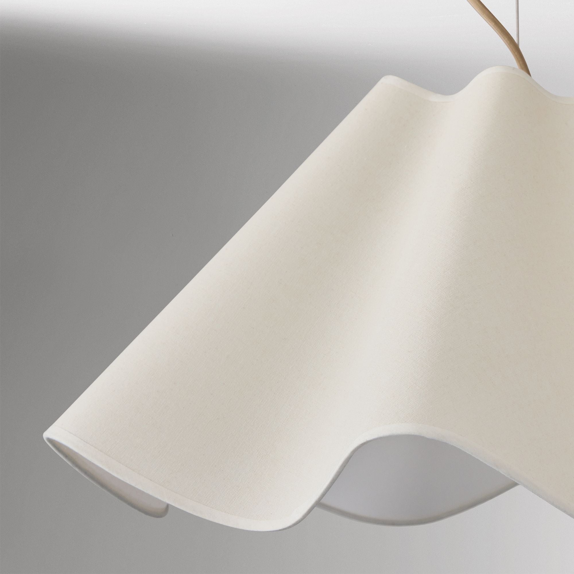 Curve Modern Linen Pendant Light