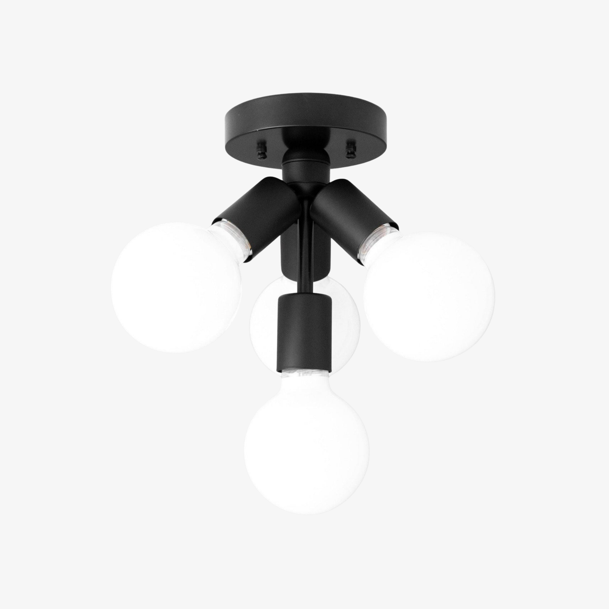 Pearl Opal White Brass Flush Mount Light Living Room